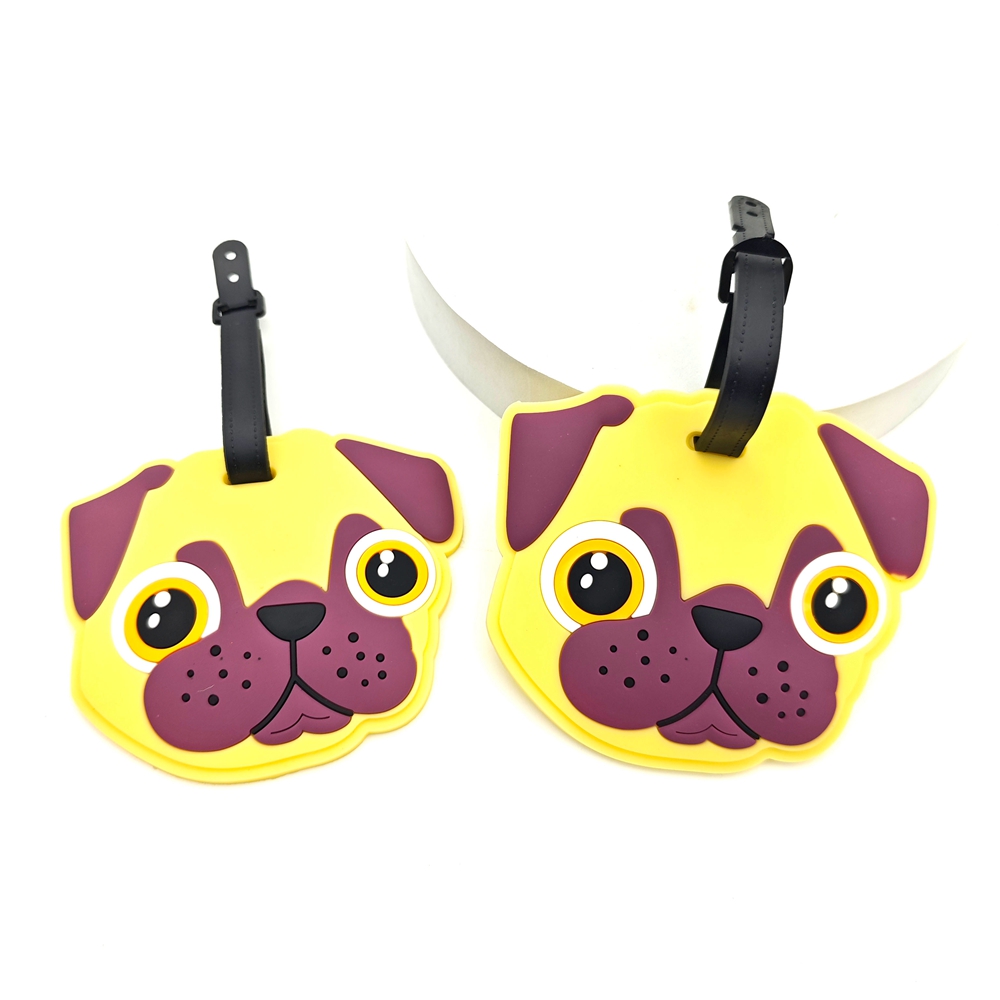 Travel Accessories Dog - 2pcs Cute Dog Luggage Tag Pendant