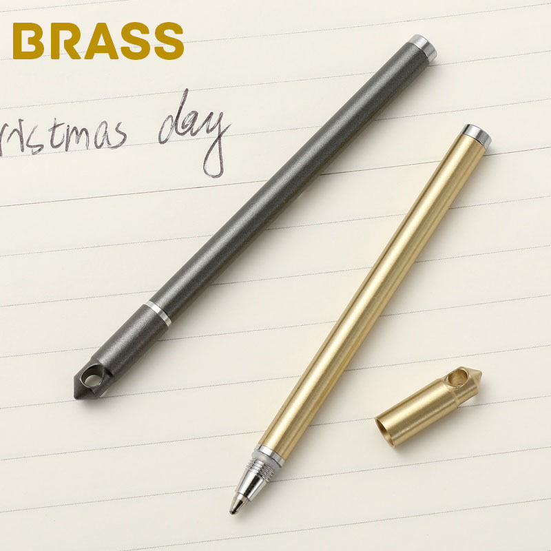Travel Accessories And Gadgets - MINI Brass Pen Detachable Keychain Pendant