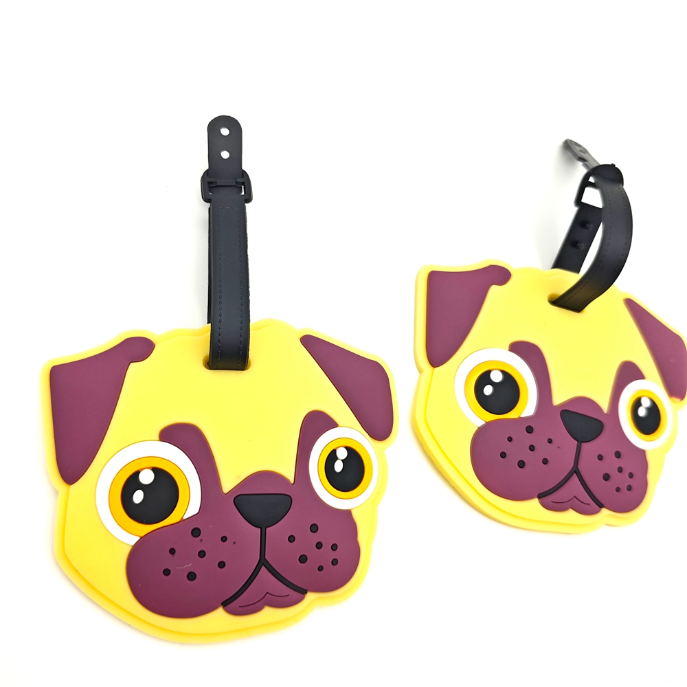 2pcs Cute Dog Luggage Tag Pend - Travel Accessories Dog 评论和价格