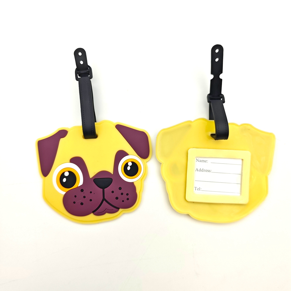 2pcs Cute Dog Luggage Tag Pend - Travel Accessories Dog 评论和价格