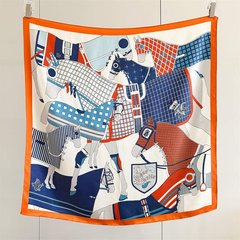 Soft Silk Scarf Women Square B - Travel Accessories Bag For Women 评论和价格