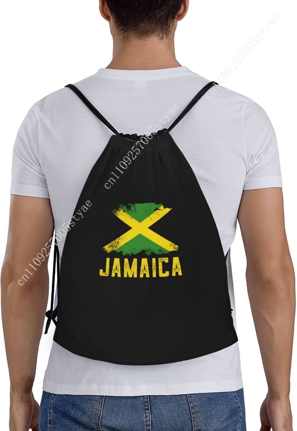 Jamaica Flag Drawstring Bag Ba - Travel Yoga Accessories 评论和价格