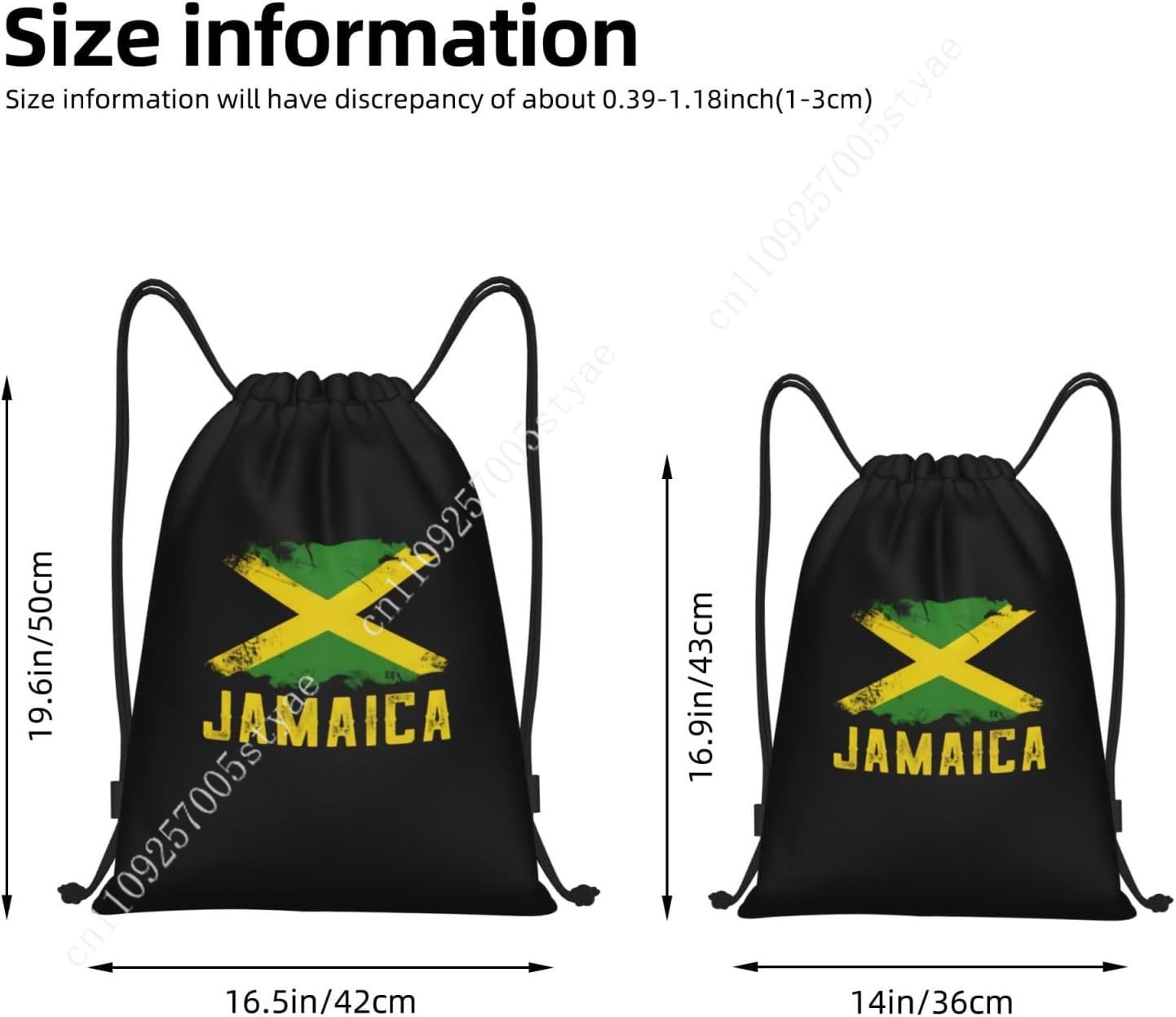 Jamaica Flag Drawstring Bag Ba - Travel Yoga Accessories 评论和价格