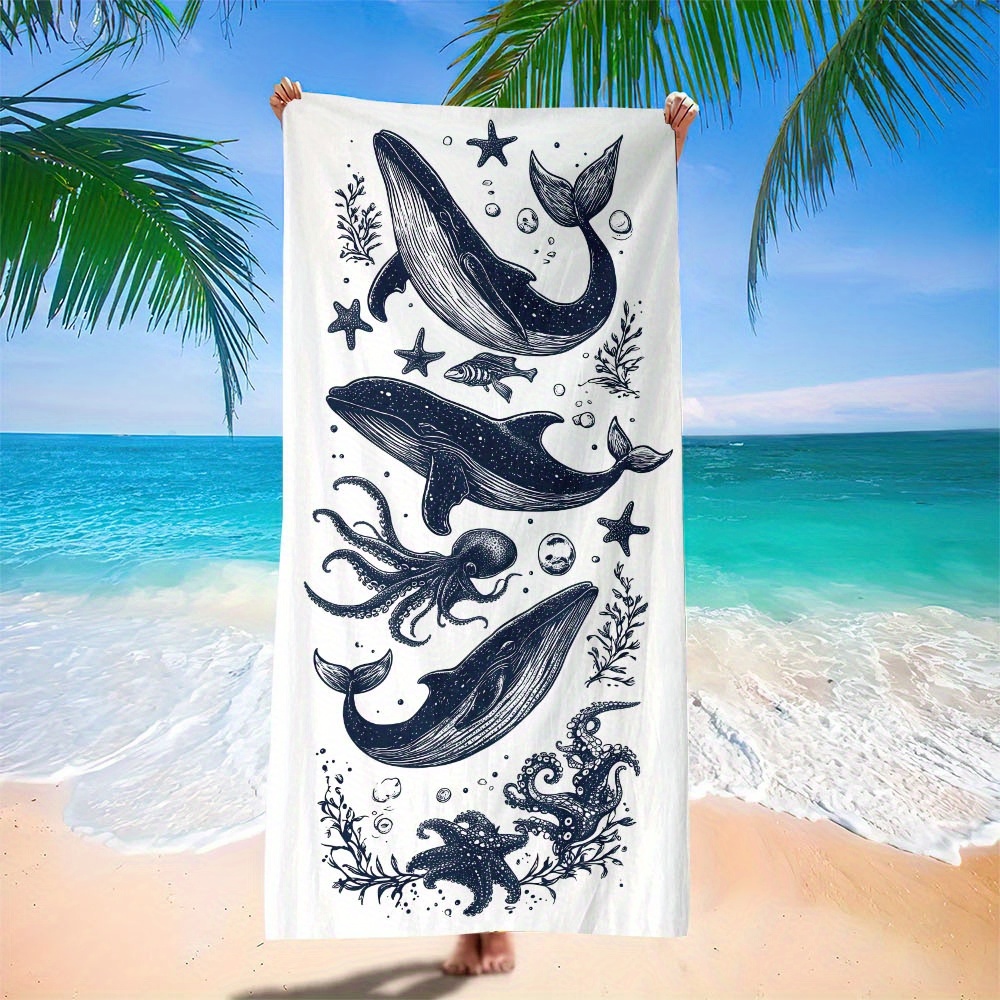 1PC Ocean Animal Beach Towels  - Travel Yoga Accessories 评论和价格