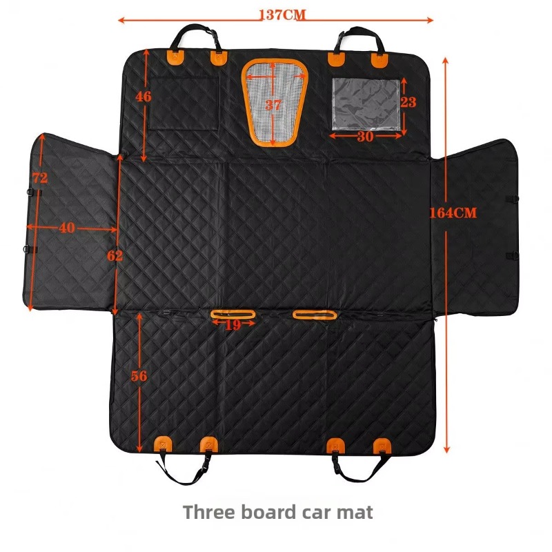 Three-Panel Solid Car Rear-Sea - Travel Accessories Dog 评论和价格