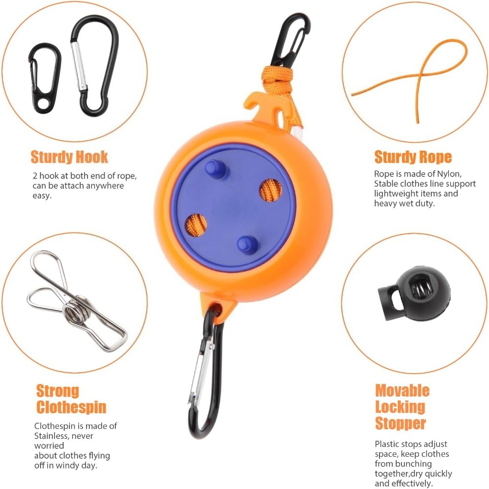10M Retractable Clothesline Ou - Travel Accessories And Gadgets 评论和价格