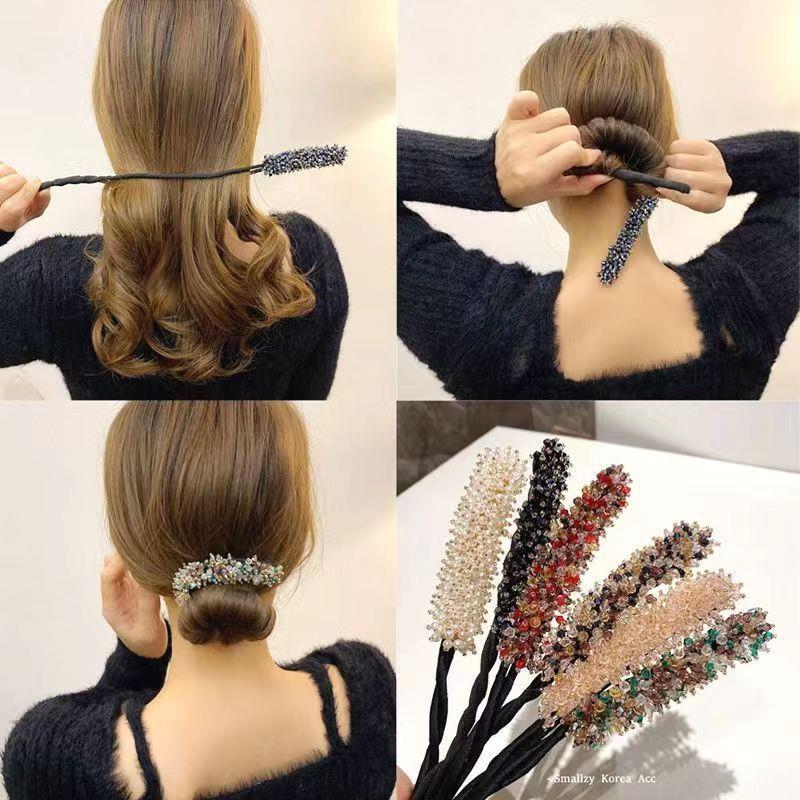 7pcs Crystal Hair Bun Maker Tw - Travel Accessories Bunnings 评论和价格