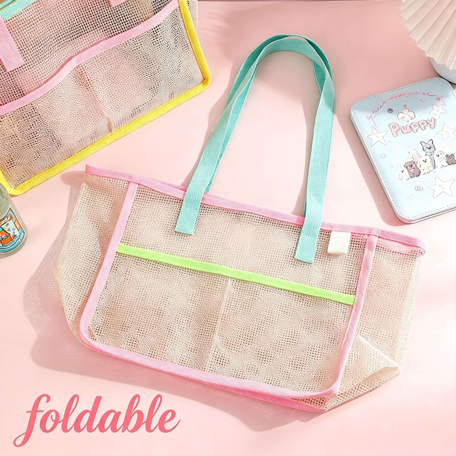 Beach Bags for Women Colorful  - Travel Accessories And Bags 评论和价格