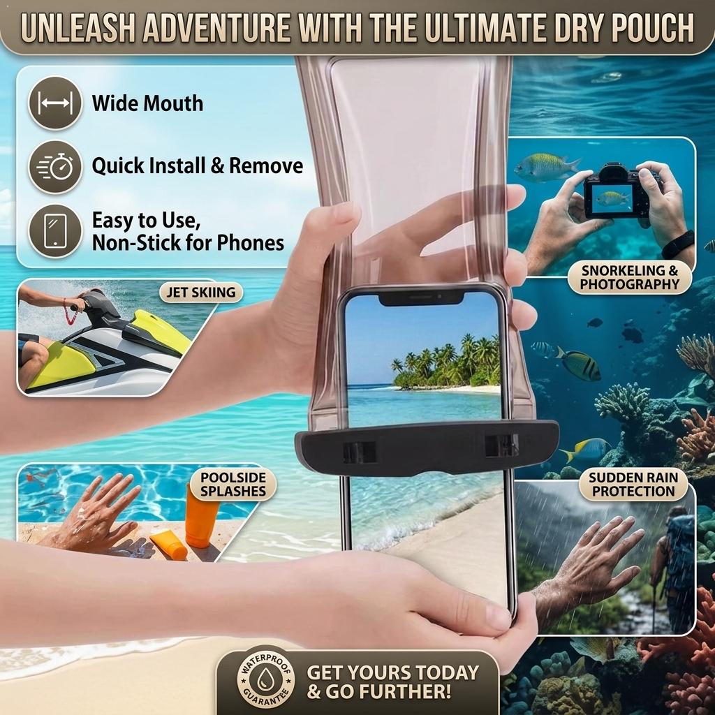 Clear Waterproof Phone Case Dr - Travel Accessories And Bags 评论和价格