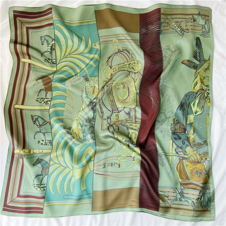 65CM Green Silk Scarf Luxury D - Travel Accessories Bag For Women 评论和价格