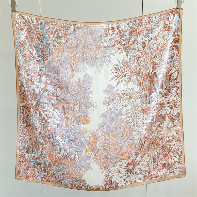 Soft Silk Scarf Women Square B - Travel Accessories Bag For Women 评论和价格