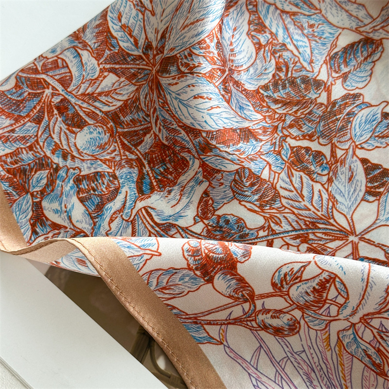 Soft Silk Scarf Women Square B - Travel Accessories Bag For Women 评论和价格