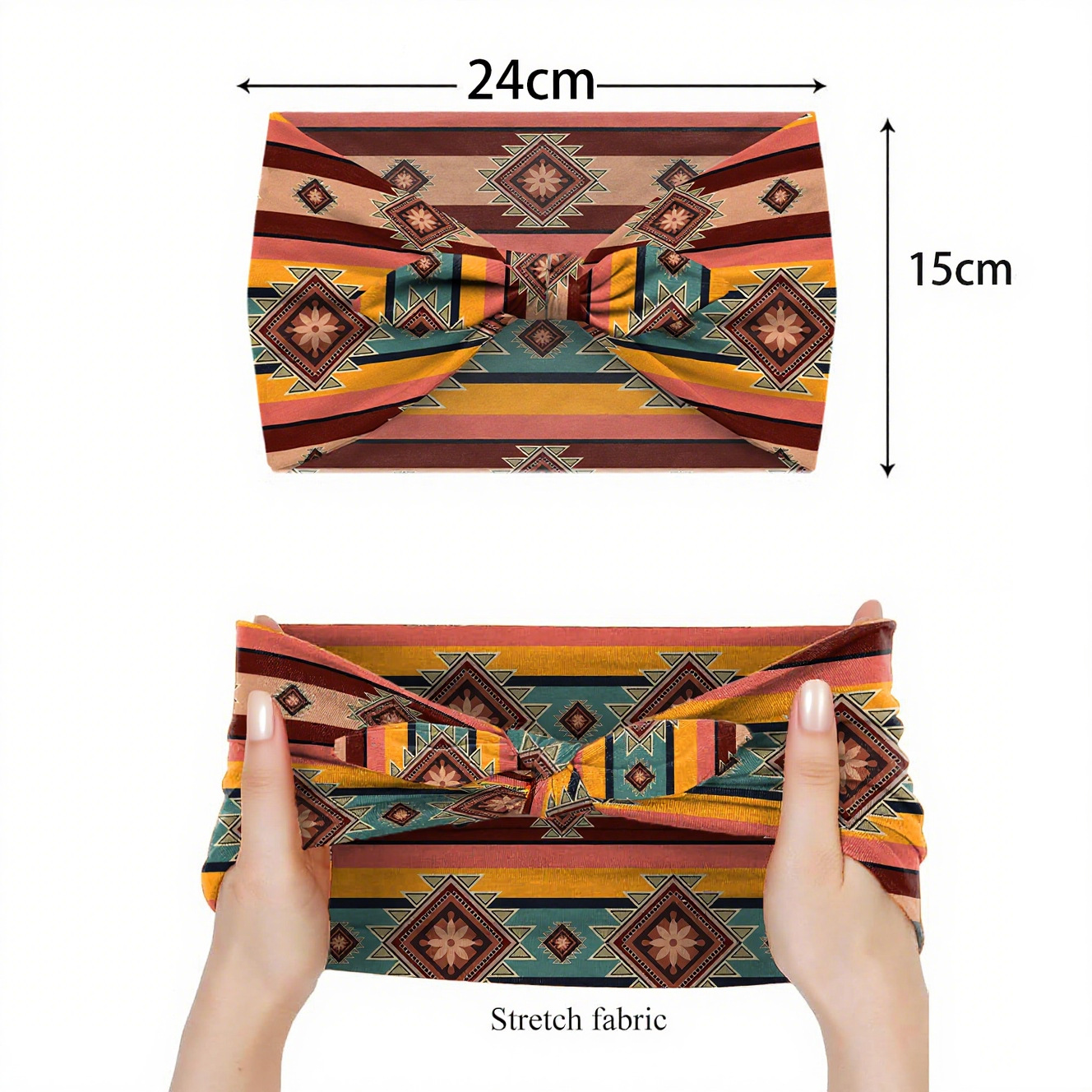 Vintage Ethnic Tribal Wide Hea - Travel Yoga Accessories 评论和价格