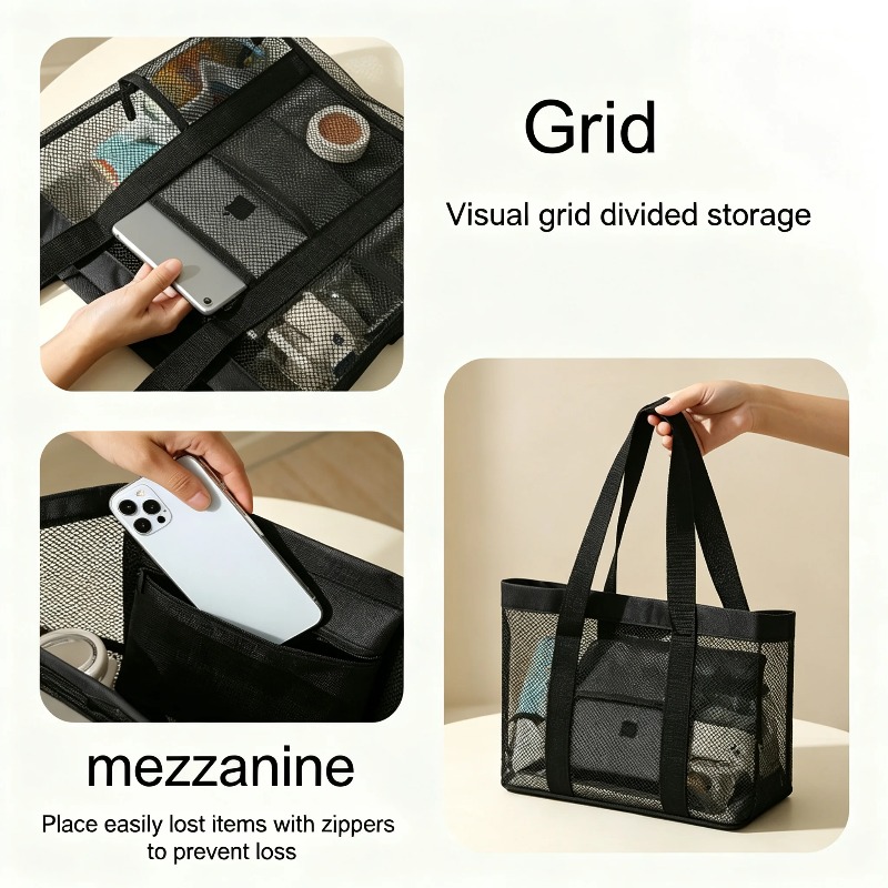Beach Tote Bag Packaging Makeu - Travel Yoga Accessories 评论和价格