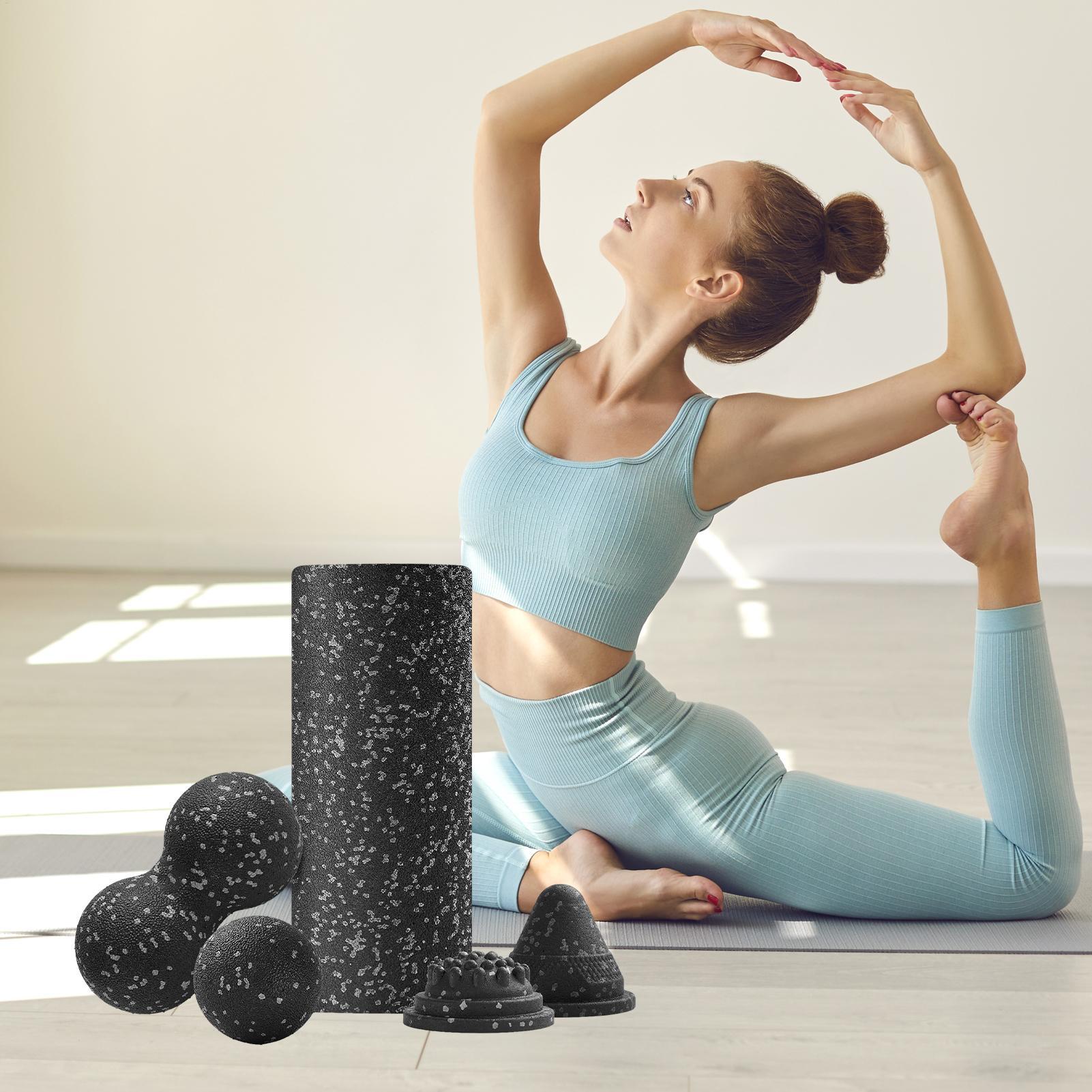 Yoga Roller Exercise Foam Roll - Travel Yoga Accessories 评论和价格
