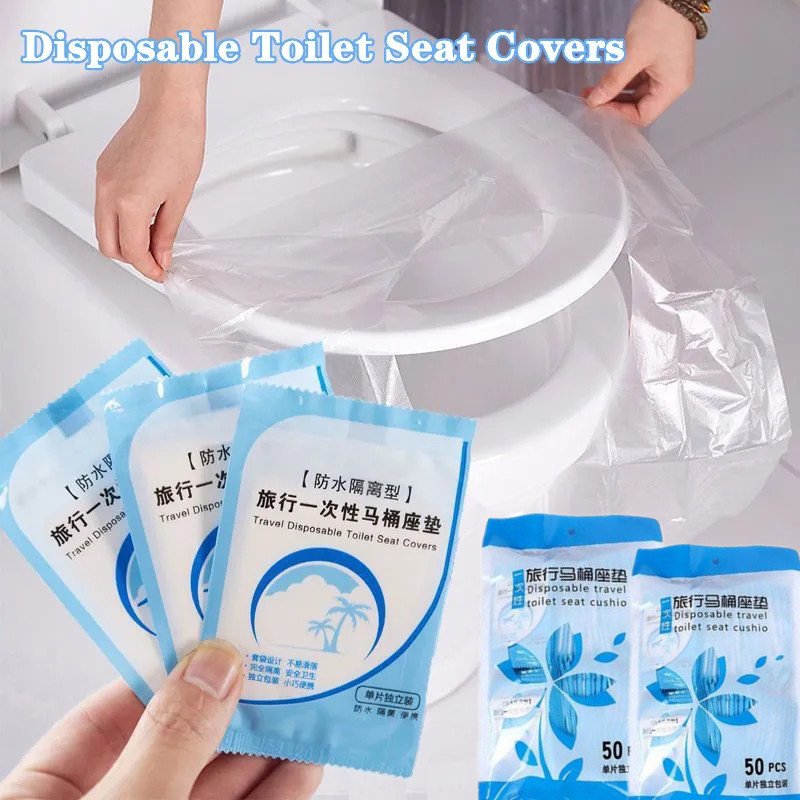 50/100pcs Disposable Toilet Se - Travel Accessories And Gadgets 评论和价格