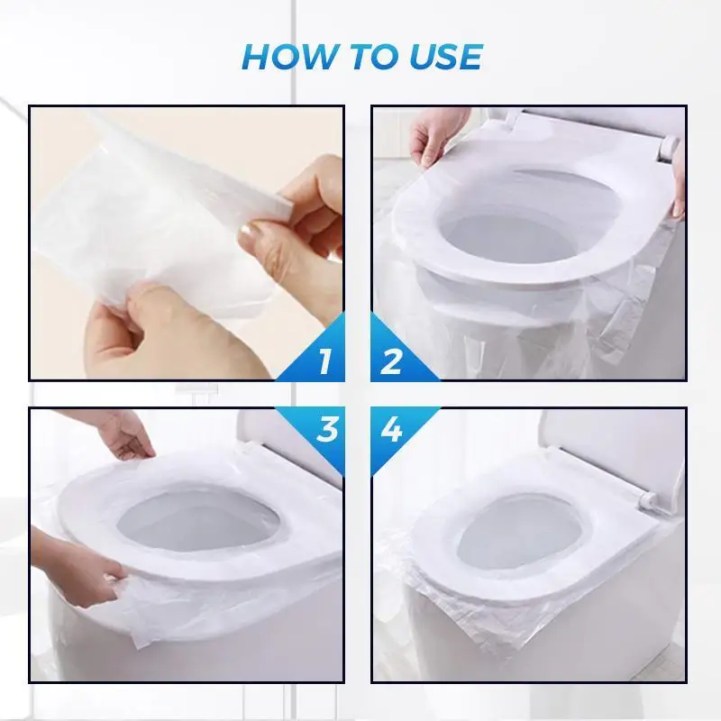 50/100pcs Disposable Toilet Se - Travel Accessories And Gadgets 评论和价格